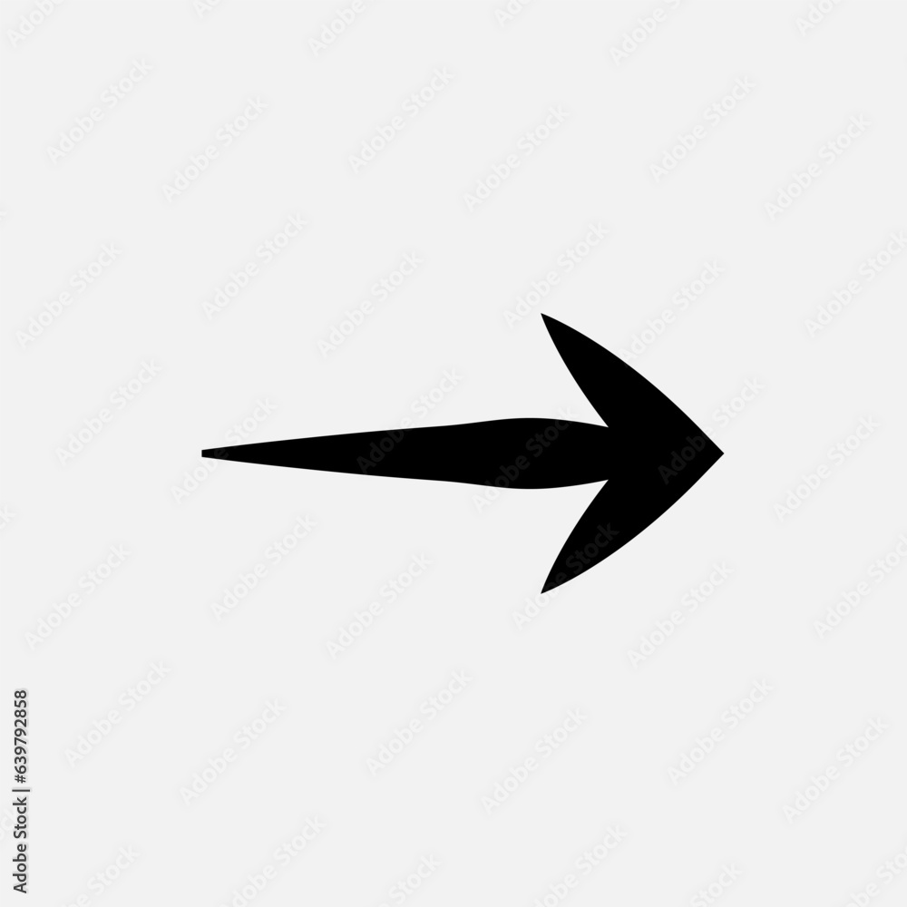 Right Arrow Icon. Flow Direction Symbol. Right Arrow Icon. Flow Direction Symbol.