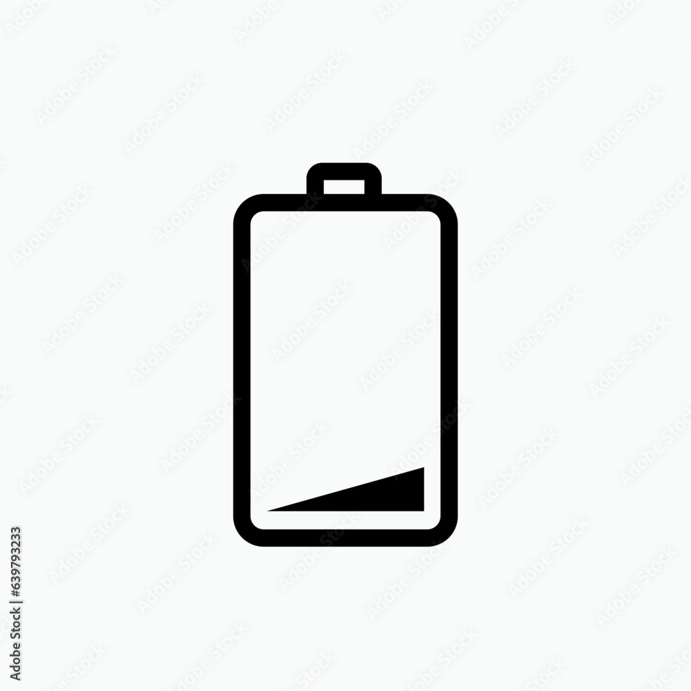 Battery Icon - Vector, Power Sign and Symbol for Design, Presentation, Website or Apps Elements. Battery Icon - Vector, Power Sign and Symbol for Design, Presentation, Website or Apps Elements.