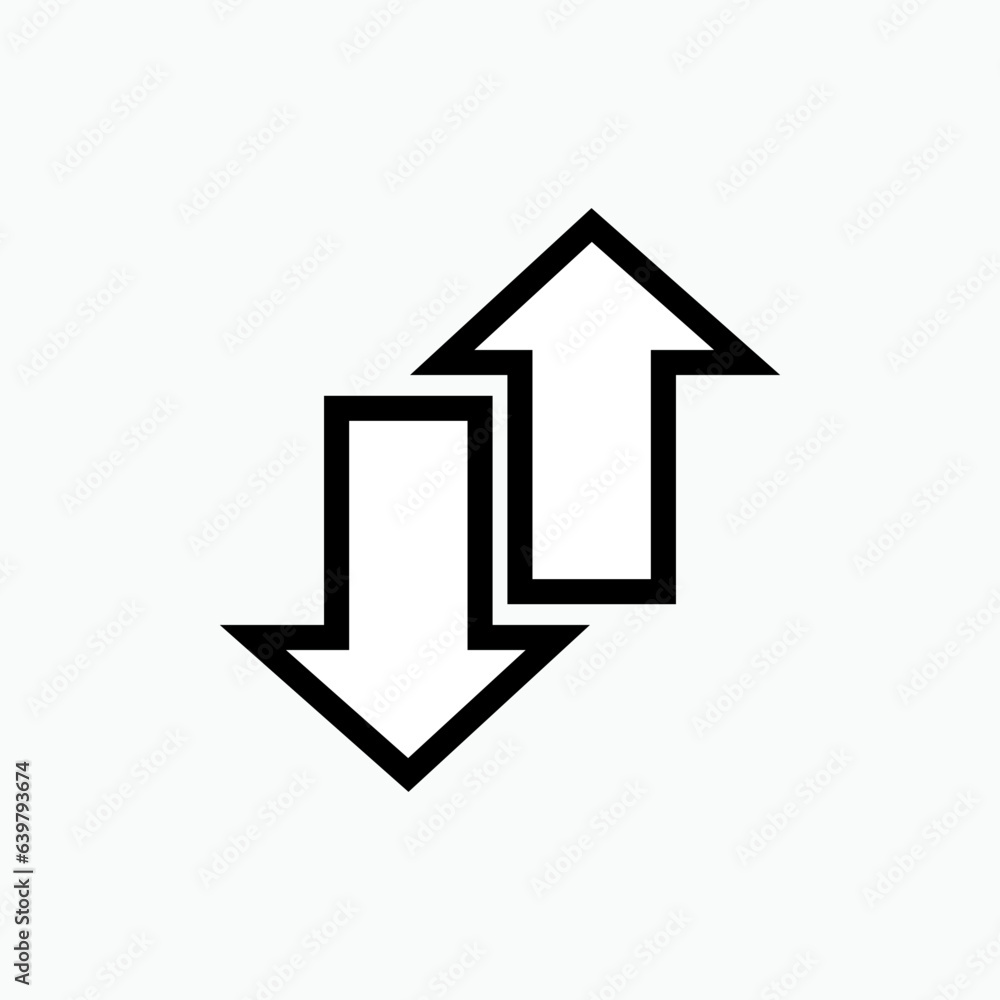 Exchange Icon. Transfer, Switching Symbol - Vector. Exchange Icon. Transfer, Switching Symbol - Vector.