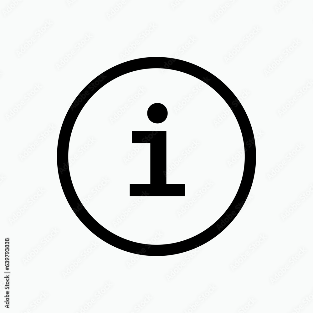 Info Sign. Information Center Icon. Help Desk Symbol - Vector. Info Sign. Information Center Icon. Help Desk Symbol - Vector.