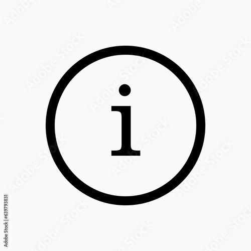 Info Sign. Information Center Icon. Help Desk Symbol - Vector. 