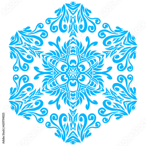 Beauty batik ethnic dayak borneo vector graphics of beautiful  gradient petals art with a luxurious and dynamic design