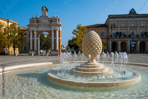 Ganganelli Square. Santarcangelo di Romanga, Rimini, Emilia Romagna, Italy, Europe. photo