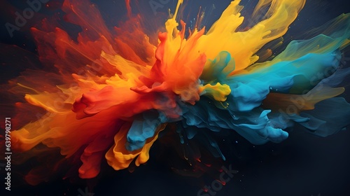 Künstlerische Ekstase: Die abstrakte Farbexplosion