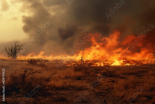 a world in turmoil, destruction and hope amidst chaos, Generative AI