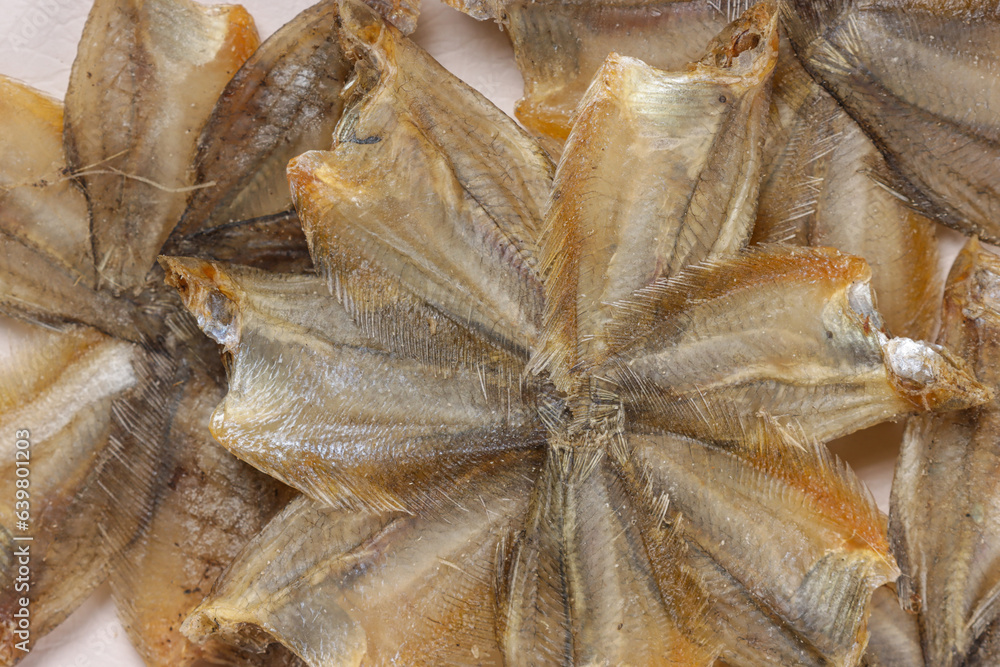 Ikan Asin Sepat Bintang or Dried Salt Fish.