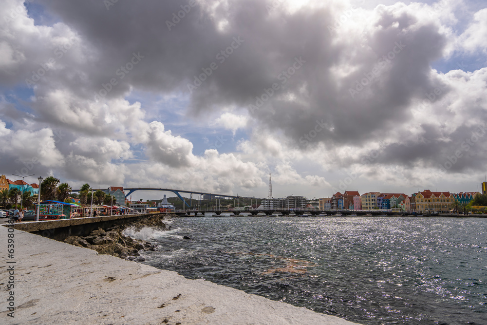 Picturesque view of downtown Willemstad - Curacao - Caribbean