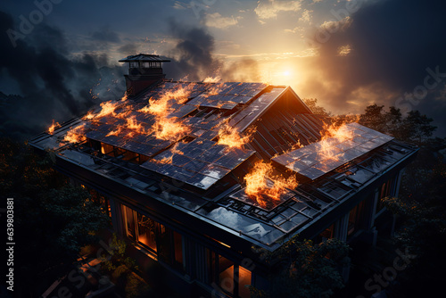 house fire caused by solar panels