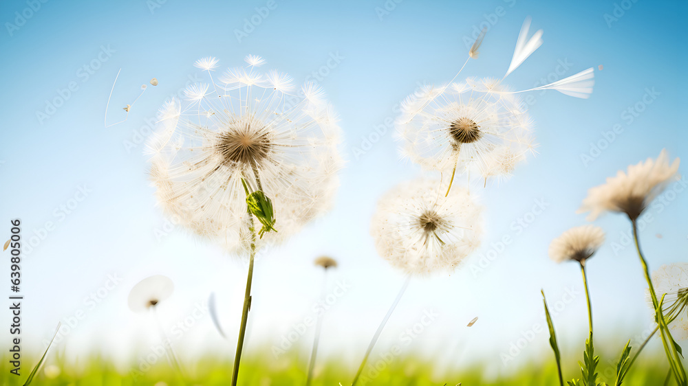 dandelion in the grass