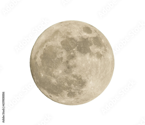 Full Moon On Transparent Background