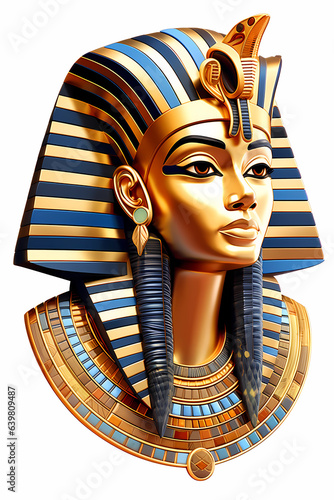 Illustration of the royal person of Egypt in traditional costume