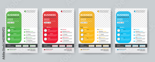 Creative Corporate & Business Conference Flyer Brochure Template Design, abstract business flyer, vector template design. Brochure design, cover, annual report, poster, flyer 