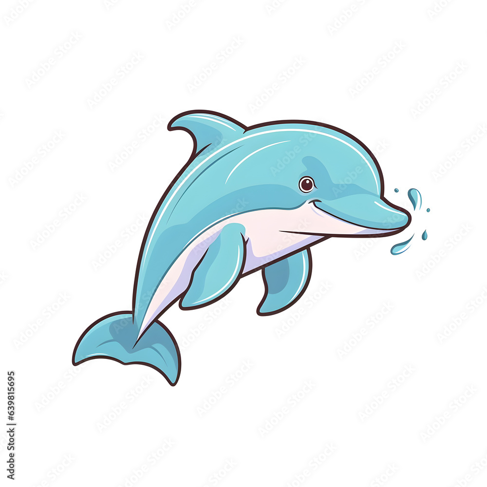 Fototapeta premium cartoon dolphin