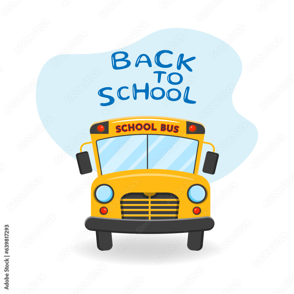 School bus. Vector illustration of School theme