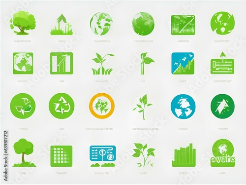 24 icons set of ecology icons © Visual Verse