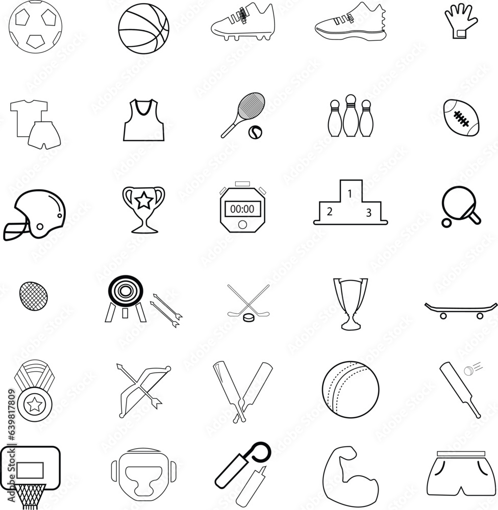 set of icons set of icons