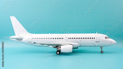 Wallpaper Mural Aeroplane, Airplane in the sky, Copy space, Generative AI Torontodigital.ca