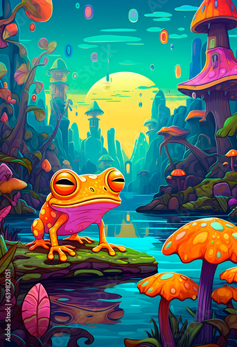 Frog s Mushroom Metropolis  Whimsical Urban Fantasy