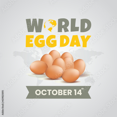 World egg day background design vector illustration