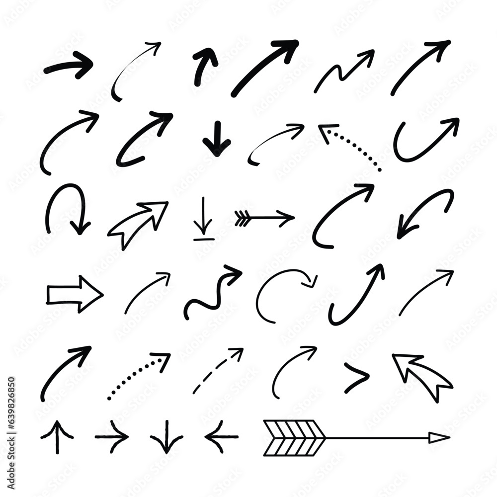 Black Arrows Vector Design Elements Collection Black Arrows Vector Design Elements Collection