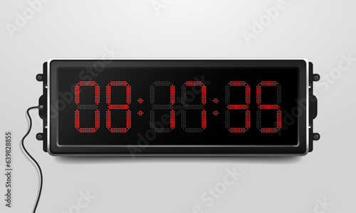 Countdown timer. Clock counter. Vector template for your design.