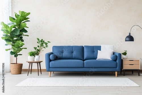 modern living room with sofa