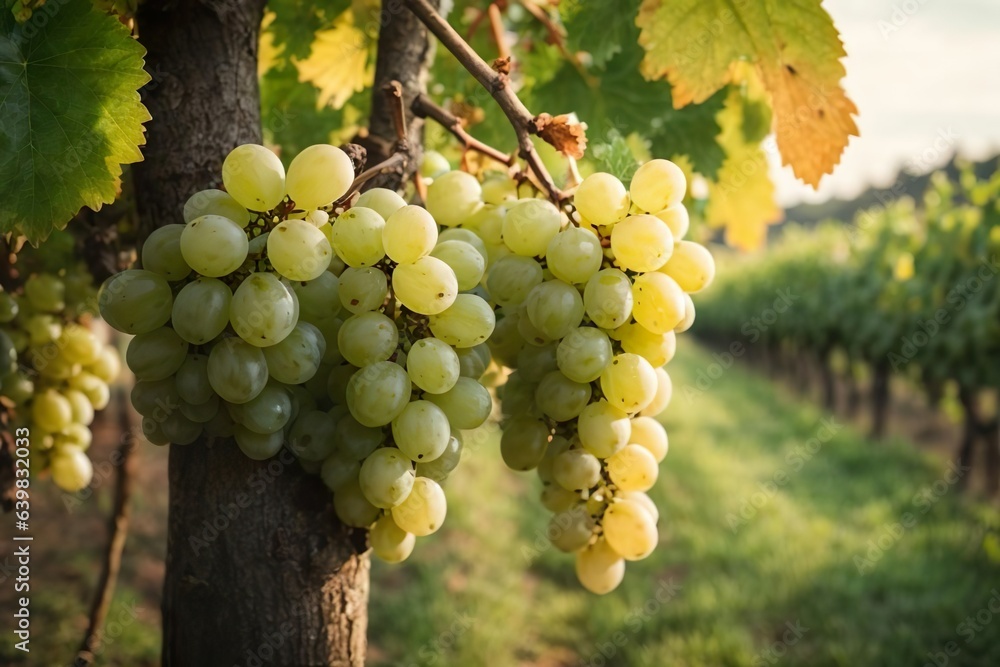 Fototapeta premium grapes on vine