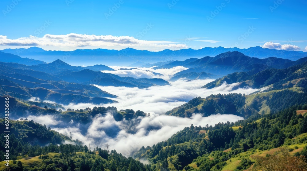 Fototapeta premium Aerial view White clouds in sky. Top. View from drone. Aerial bird's eye. Aerial top view cloudscape. Sky background
