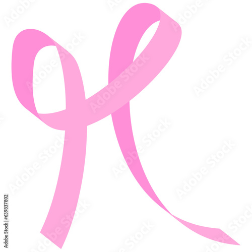 Pink ribbon breast cancer awareness
