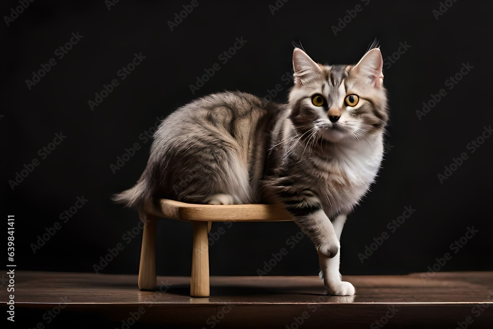 cat on a chair