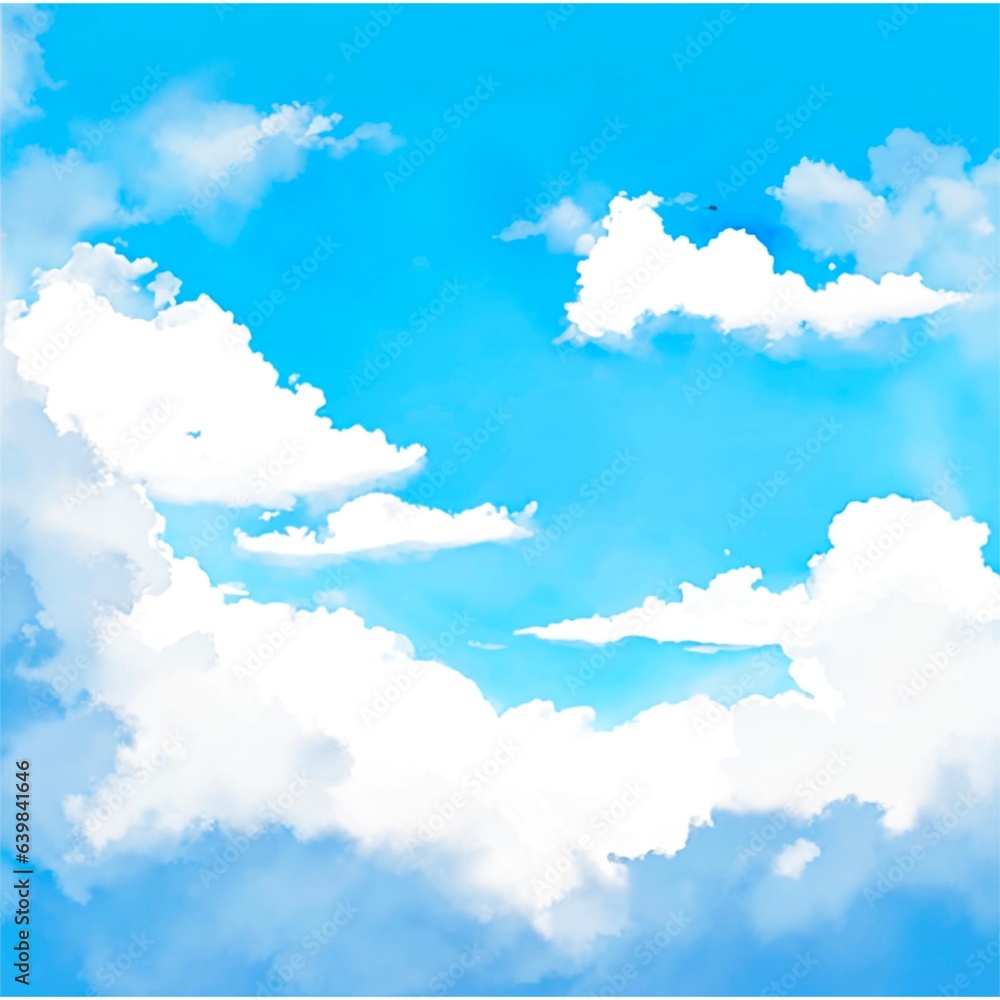 blue sky with clouds Ai-generated 