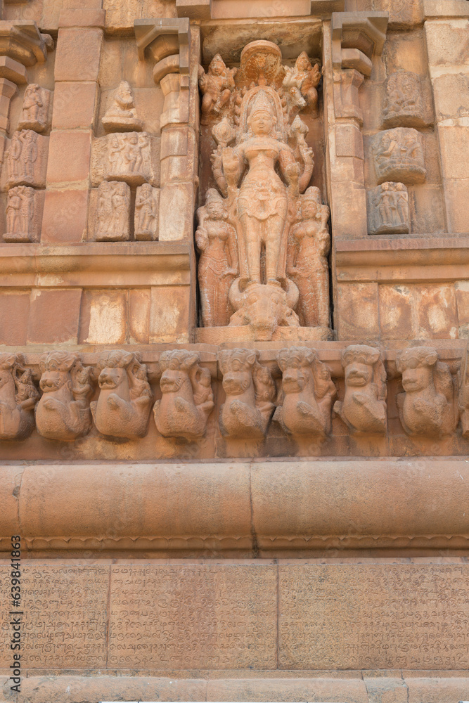 Brihadeeswara Temple or Big Temple in Thanjavur,UNESCO World Heritage Site Tamil Nadu  India.