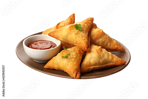 samosa on plate