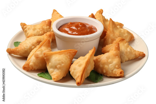 samosa on plate