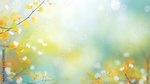 spring background with flowers © Rayhanbp