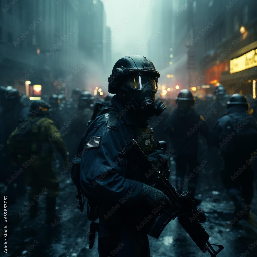 soldier in gas mask soldier in gas mask
