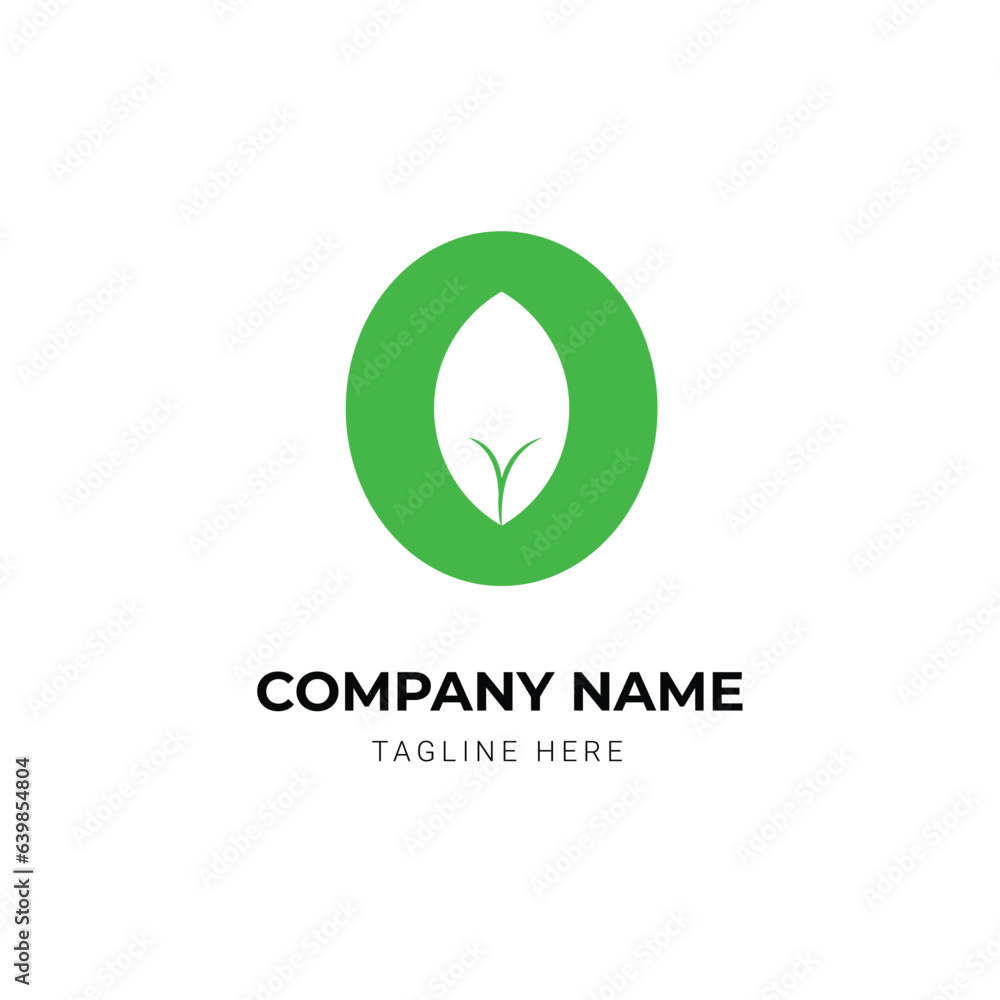 Leaves letter logo design template Leaves letter logo design template