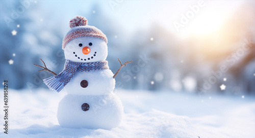 Holiday christmas winter white snowman snow