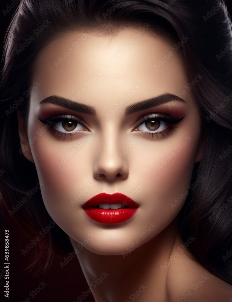 Glamorous makeup, beautiful woman Glamorous makeup, beautiful woman