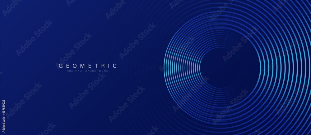 custom made wallpaper toronto digitalAbstract blue digital dynamic circle line on dark background. Futuristic hi-technology concept. Sound wave. Vector illustration