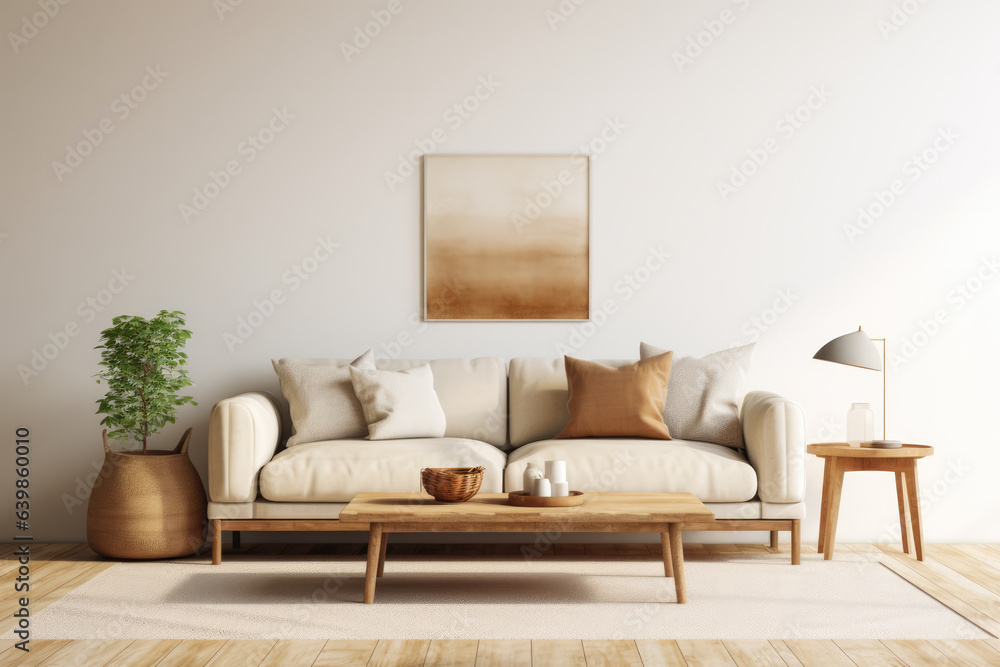 Fototapeta premium Luxurious living room composition in modern style