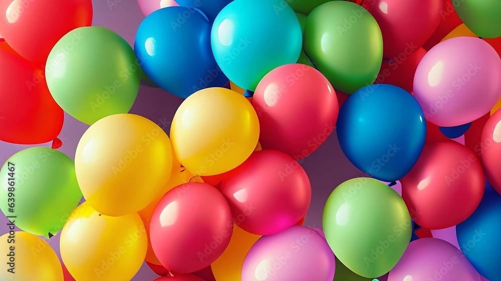 Colorful balloons background Colorful balloons background