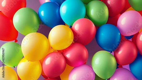 Colorful balloons background 