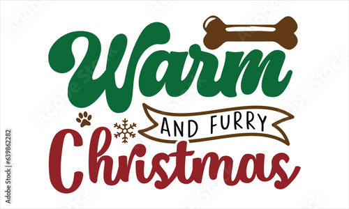 Christmas Dog SVG Design Template