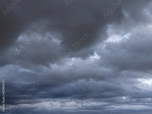storm clouds over land