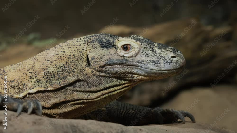Amazing Komodo Dragon - close-up of the head Amazing Komodo Dragon - close-up of the head