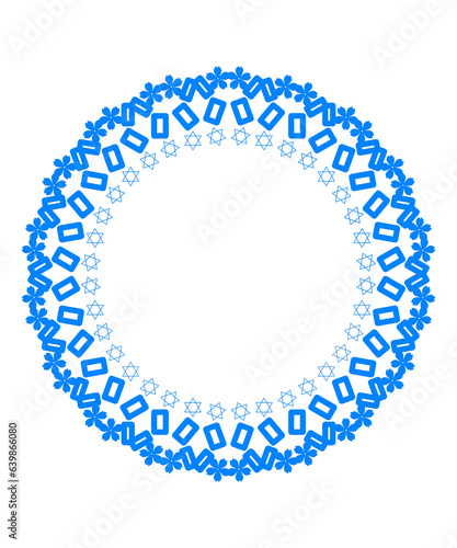 circle frame illustration suitable for web and social media design