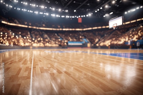 Basketball arena background for text design