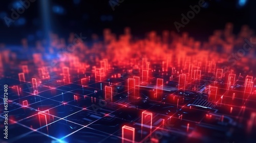 Abstract futuristic background Data Transfer. technology concept. Futuristic cyberspace background. 