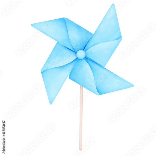 Blue pinwheel 